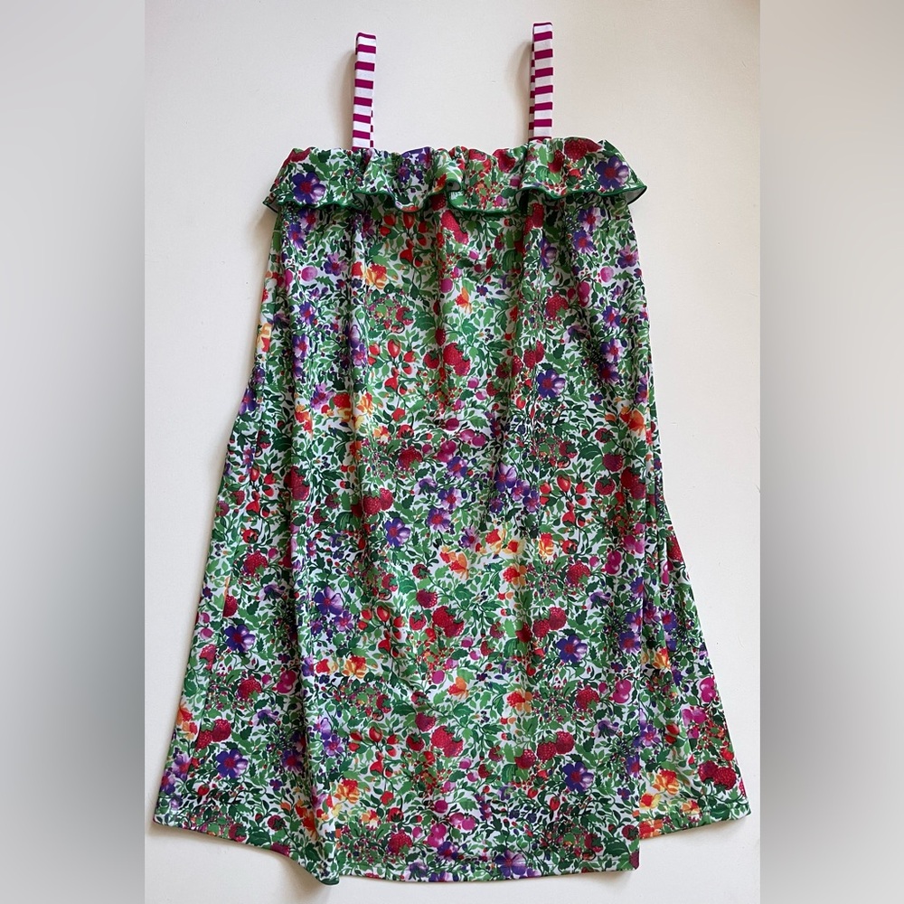 Oscar de la Renta Girls Swimsuit Material Floral Dress - Size 14